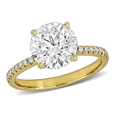 Created Forever 3ct Tw Lab Grown Diamond Solitaire Engagement Ring In 14k Yellow Gold In ["yellow"]