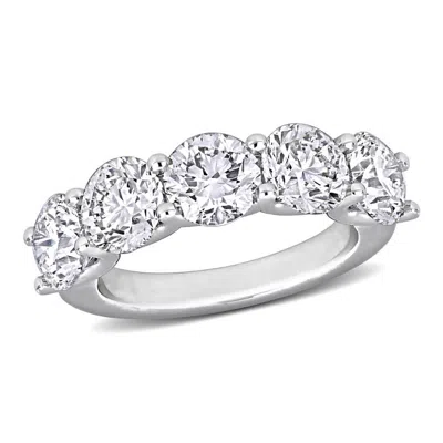 Created Forever 4 1/2ct Tw Lab-grown Diamond Anniversary Band In In 14k White Gold