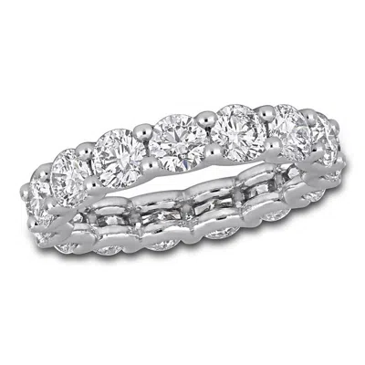 Created Forever 4 3/5ct Tw Diamond Eternity Ring In 18k White Gold In Metallic