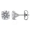 Created Forever 4ct Tw Lab-grown Diamond Stud Earrings In 14k White Gold (igi Certified) In White