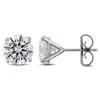 Created Forever 4ct Tw Lab-grown Diamond Stud Earrings In 14k White Gold (igi Certified) In Silver