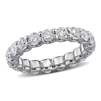Created Forever 4ct Tw Lab-grown Diamond Eternity Ring In In 14k White Gold In Metallic