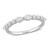Created Forever 5/8 Ct Tgw Lab Created Diamond Band In Platinum Plated Sterling Silver In White