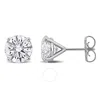 Created Forever 5ct Tw Lab-grown Diamond Martini-style Stud Earrings In 14k White Gold In White