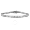 Created Forever 6 1/4ct Tw Lab-grown Diamond Tennis Bracelet In 14k White Gold In Silver