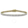 Created Forever 6 1/4ct Tw Lab-grown Diamond Tennis Bracelet In 14k Yellow Gold
