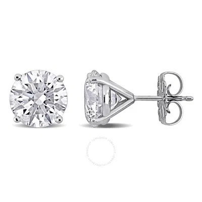 Created Forever 6ct Tw Lab-grown Diamond Martini-style Stud Earrings In 14k White Gold