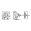 Created Forever 6ct Tw Lab-grown Diamond Martini-style Stud Earrings In 14k White Gold In Silver