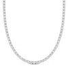 Created Forever 7ct Tdw Lab-grown Diamond Tennis Necklace 14k White Gold-16 In In White