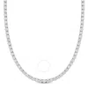 Created Forever 7ct Tdw Lab-grown Diamond Tennis Necklace 14k White Gold-16 In In White