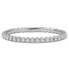 Created Forever 8 1/2 Ct Tw Lab Grown Diamond Bangle In 14k White Gold In Metallic
