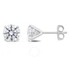 Created Forever Certified 2ct Tdw Lab-created Diamond Solitaire Stud Earrings In Platinum In White