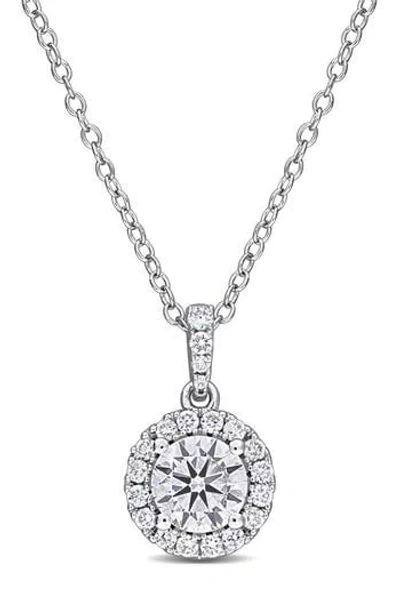 CREATED FOREVER CREATED FOREVER LAB-GROWN DIAMOND HALO PENDANT NECKLACE