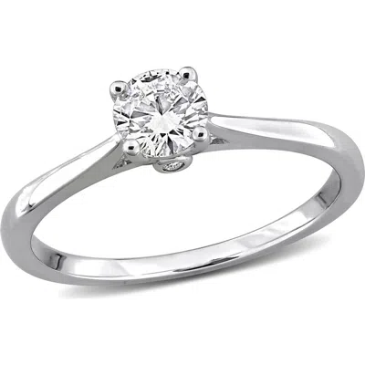 Created Forever Lab Grown Diamond Solitaire Ring In Metallic