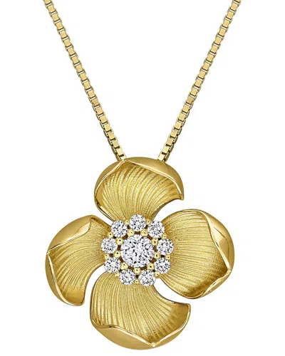 Created Forever Silver 0.26 Ct. Tw. Lab-grown Diamond Pendant In Pattern