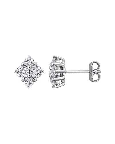Created Forever Silver 0.68 Ct. Tw. Lab-grown Diamond Stud Earrings