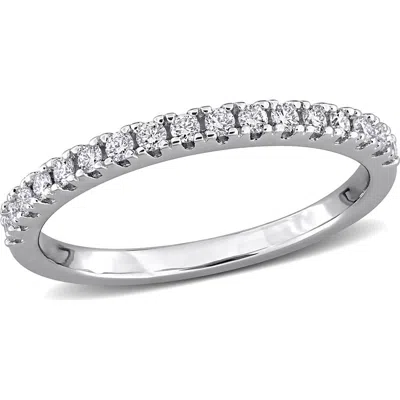 Created Forever Sterling Silver Lab Grown Diamond Anniversary Band Ring