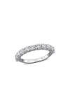 Created Forever Sterling Silver Lab Grown Diamond Anniversary Band Ring In Silver