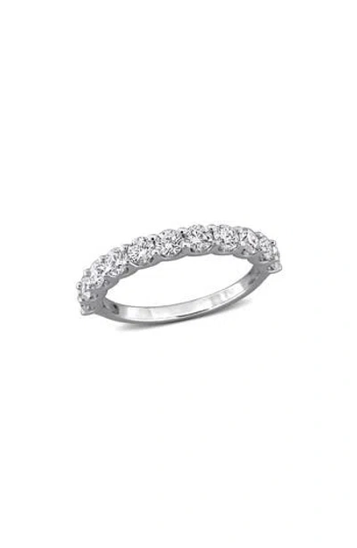 CREATED FOREVER CREATED FOREVER STERLING SILVER LAB GROWN DIAMOND ANNIVERSARY BAND RING