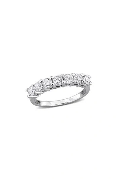Created Forever Sterling Silver Lab Grown Diamond Anniversary Band Ring In Metallic