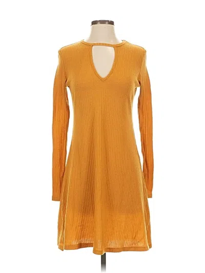 Pre-owned Creation Casual Dress In Gold