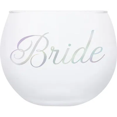 Creative Brands Bride Roly Poly Stemless Glass In Transparent