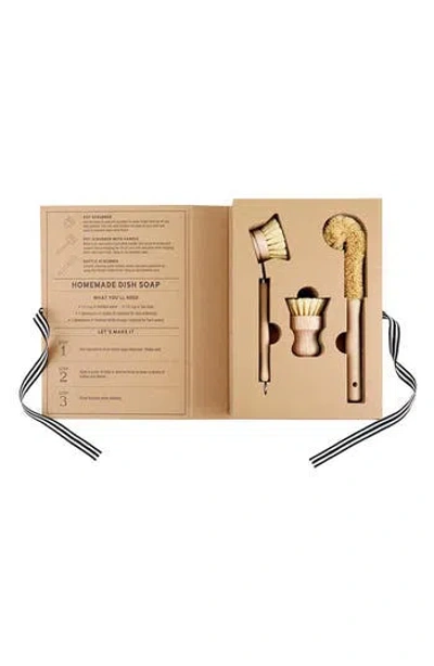 Creative Brands Cleaning Brushes Book Box In Neutral