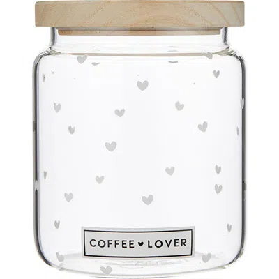 Creative Brands Coffee Lover Glass Canister In Transparent