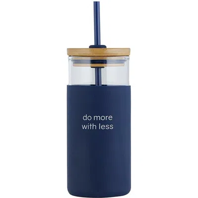 Creative Brands Do More Live 18-ounce Glass Tumbler In Blue