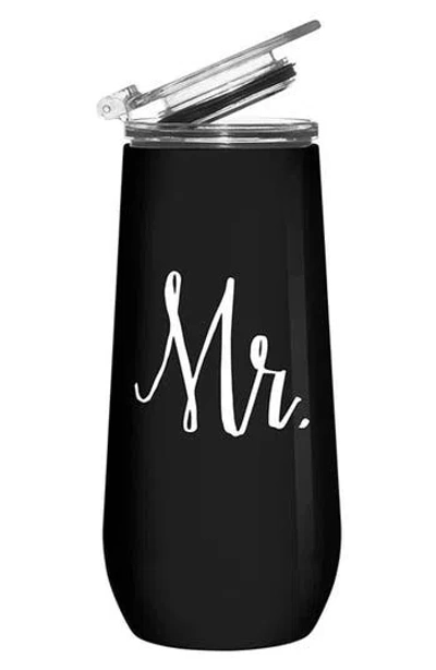 Creative Brands Groom Stainless Steel Tumbler In Black