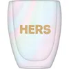 Creative Brands Hers Double Wall Stemless Glass In Multi