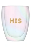 Creative Brands His Double Wall Stemless Glass