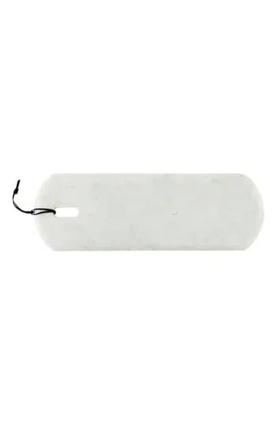 Creative Brands Large Marble Tray In White