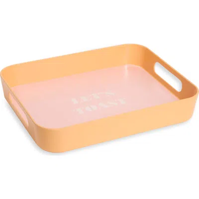 Creative Brands Let's Toast Bar Tray In Pink