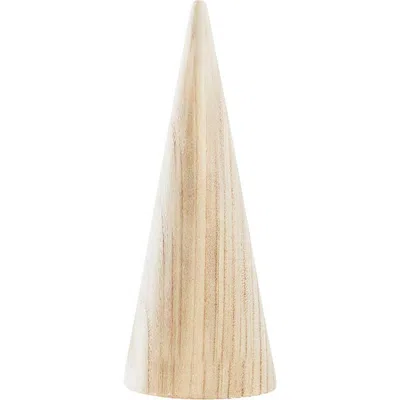 Creative Brands Paulownia Wood Cone Tree In Neutral