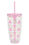Creative Brands Rings Travel Tumbler In Pink