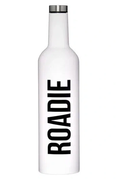 Creative Brands Roadie Stainless Steel Wine Bottle In White
