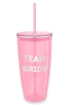 Creative Brands Team Bride Travel Tumbler In Pink