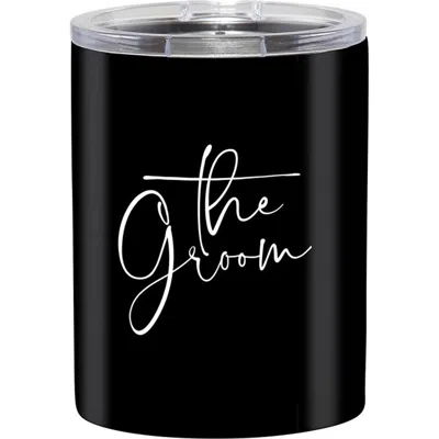 Creative Brands The Groom Stainless Steel Tumbler In Black