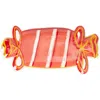 Creative Co-op Candy Shaped Stoneware Plate In Pink