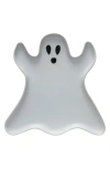 Creative Co-op Ceramic Ghost Plate In White