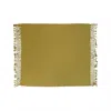 Creative Co-op Woven Cotton Throw Chartreuse In Yellow In Green