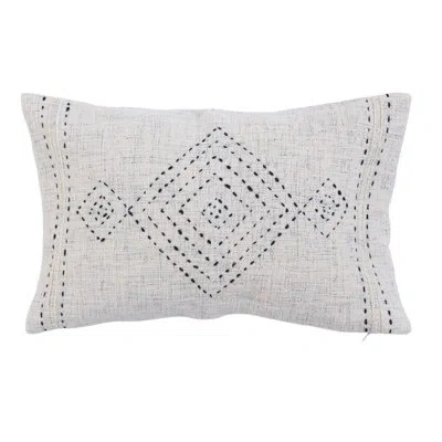 Creative Co-op 100% Cotton Lumbar Rectangular Indoor/outdoor Pillow Cover & Insert
