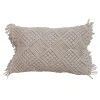 Creative Co-op 100% Cotton Lumbar Rectangular Pillow Cover & Insert