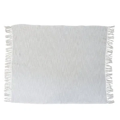 Creative Co-op 100% Cotton Throw In Beige;cream