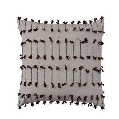 Creative Co-op 100% Cotton Throw Square Pillow Cover & Insert