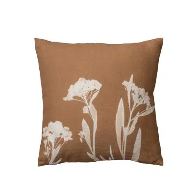 Creative Co-op 100% Linen Throw Square Pillow Cover