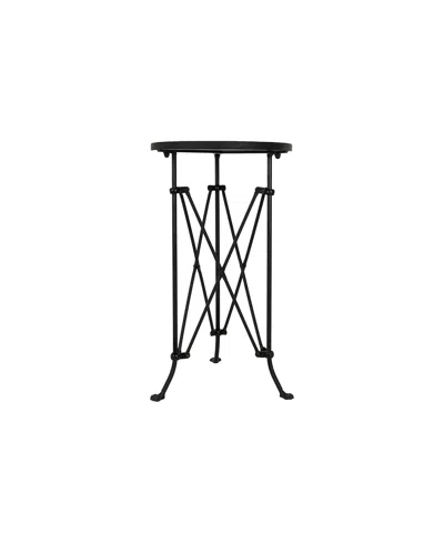 Creative Co-op 14" Metal Vintage Charm Round Side Table