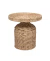 Creative Co-op 18.2" Water Hyacinth Hand-woven Round Table