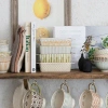 Creative Co-op 4 Piece Stoneware Bakeware Set In Multicolor